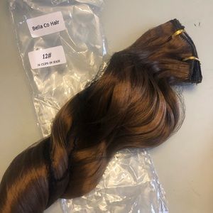 BellaCo hair extensions chocolate brown